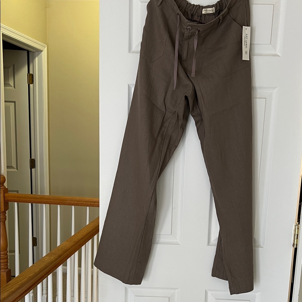 Woman’s  Drawstring Casual Pants - Brown